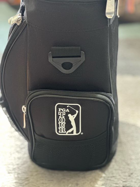 PGA Tour Other - PGA TOUR Black Duffel-Style Golf Carry Bag